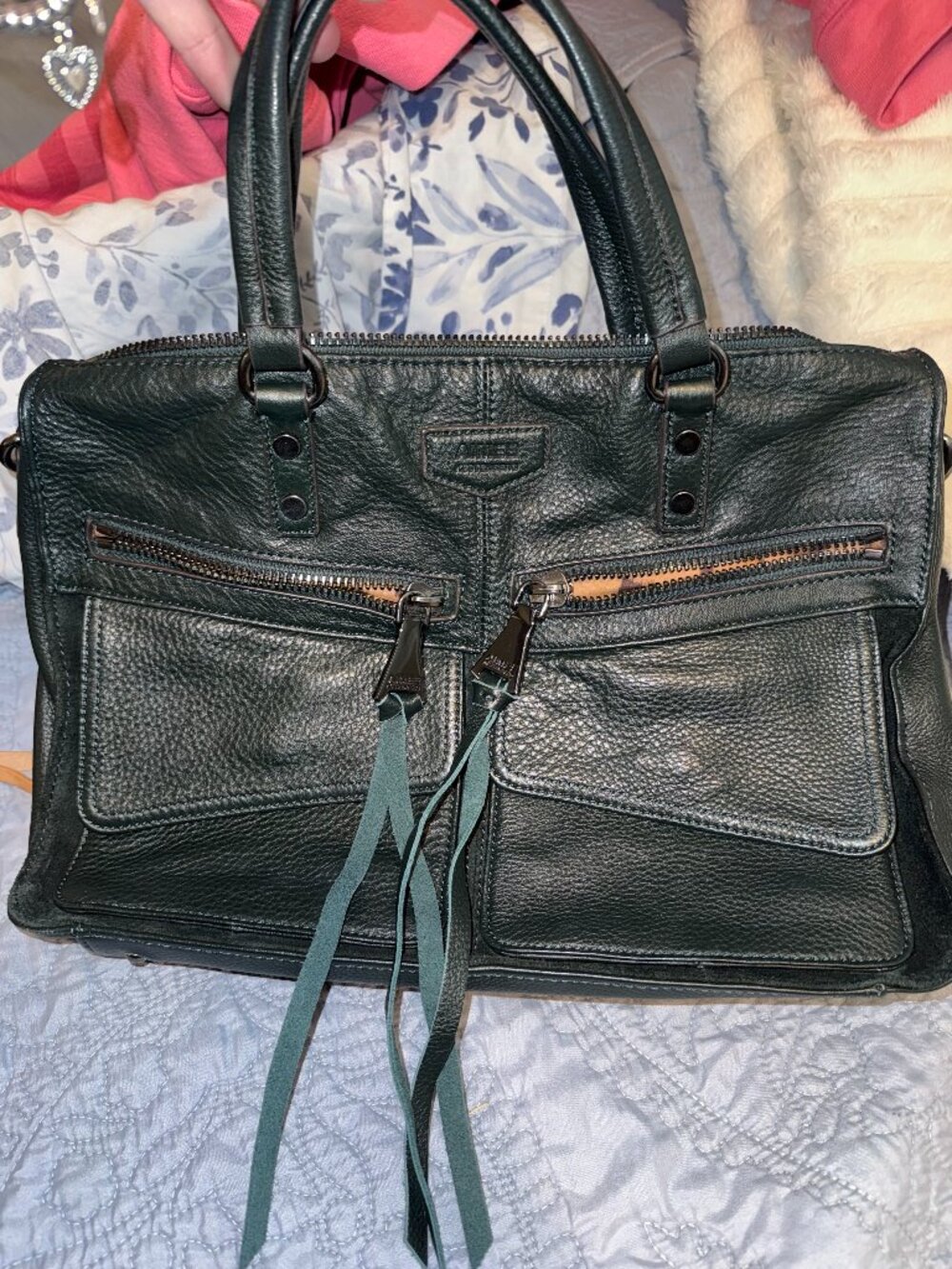 Aimee Kestenberg Dark Green Satchel